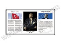 ÜÇLÜ MİLLİ LEVHA SETİ METAL